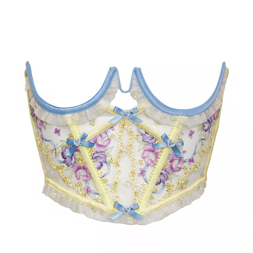 FOR LOVE & LEMONS
Lavender Meadows Embroidery Corset Top (Online Exclusive)